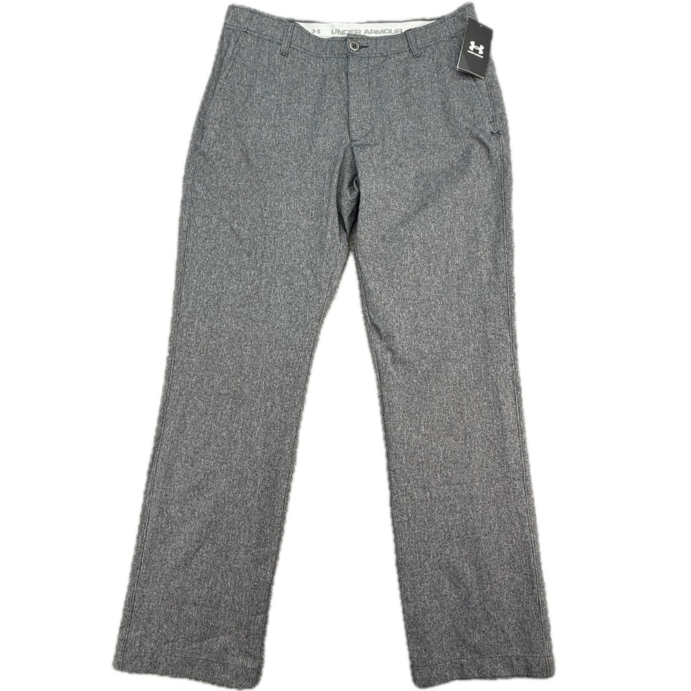 Under Armour Match Play Vented Pant Mens 36/32 Grey Heathered Golf Athletic